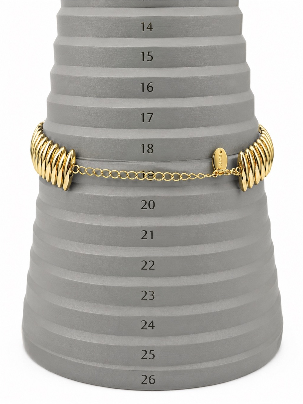 NEW Time and Tru Gold Tone Statement Collar Necklace Adjustable Bold Modern - Picture 6 of 7